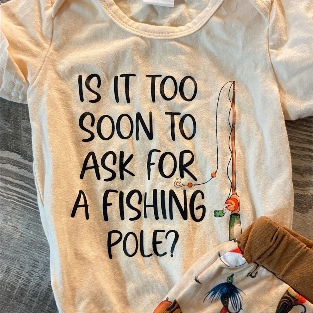 Amazon Kids Fishing Theme Matching Set - Cream and Brown
